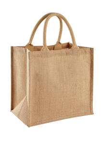Westford Mill Einkauftasche Beutel Jute Midi Tote Bag bedruckbar W413 NEU