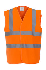 Yoko Hi Vis 2 Warnweste Sicherheit Reflektor 3M Band & Brace Waistcoat HVW100