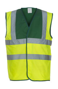 Yoko Hi Vis 2 Warnweste Sicherheit Reflektor 3M Band & Brace Waistcoat HVW100