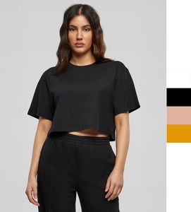 Build Your Brand Ladies Short Oversized Tee BY264 Damen Kurzarm T-Shirt NEU