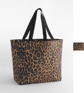 Leopard Print Carryall Tote Bag