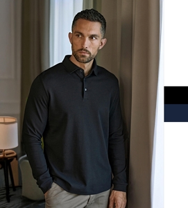 Pima Cotton Long Sleeve Polo