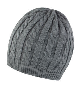 Result warme Winter Beanie Strick Mtze Zopfmuster Mariner Knitted R370X NEU