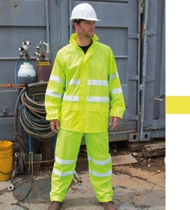 Result Safe-Guard Unisex Hi-Vis Waterproof Suit wasserdicht winddicht R216X NEU