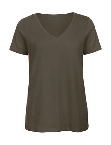 B&C Damen V-Neck T-Shirt Baumwolle organisch XS-2XL bedruckbar TW045 V NEU