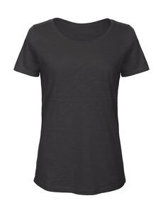 B&C Damen Slub T-Shirt Baumwolle organisch bedruckbar TW047 Slub /women NEU