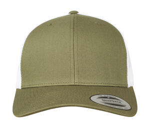 Yupoong Klassische Retro Trucker Cap 2-Tone 8-fach gesteppter Schirm 6606T NEU