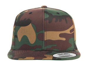 Yupoong Classic Snapback Cap Camoflage 6-teilig Klassisch flacher Schirm 6089