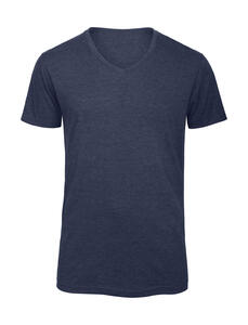 B&C Herren V-Neck T-Shirt weich Triblend Singel Jersey TM057 bedruckbar NEU