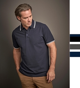 Tee Jays Herren Luxury Stripe Stretch Poloshirt Mini Piqué S bis 3XL 1407 NEU
