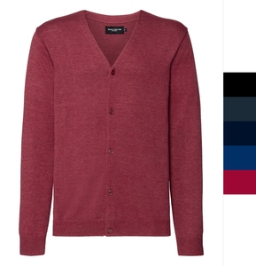 Russell Europe Herren Strickjacke V-Neck Knitted Cardigan pflegeleicht R-715M-0