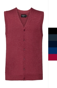 Russell Europe Herren V-Neck Knitted Cardigan Weste pflegeleicht R-719M-0 NEU