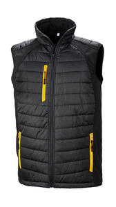 Result Black Unisex SteppwesteCompass Padded Softshell Gilet Bodywarmer R238X