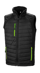 Result Black Unisex SteppwesteCompass Padded Softshell Gilet Bodywarmer R238X