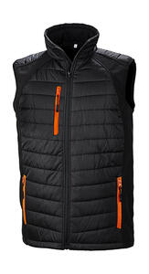 Result Black Unisex SteppwesteCompass Padded Softshell Gilet Bodywarmer R238X