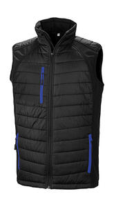 Result Black Unisex SteppwesteCompass Padded Softshell Gilet Bodywarmer R238X