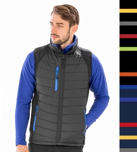 Result Black Unisex SteppwesteCompass Padded Softshell Gilet Bodywarmer R238X