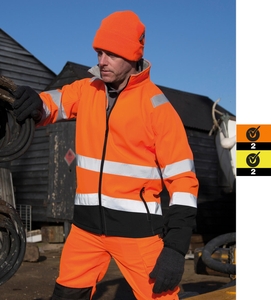 Result Printable Safety Softshelljacke Unisex wasserdicht atmungsaktiv TPU R450X
