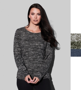Stedman Damen Basic Strick Knit Sweater auen gebrstet Casual Fit ST9180 NEU