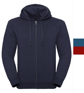 Russell Europe Herren Authentic Melange Zipped Kapuzen Sweatshirt R-263M-0 NEU