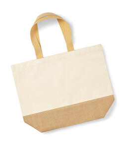 Westford Mill Jute Strand- Einkaufstasche 29L bestickbar Base Canvas Tote XL W452
