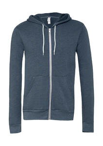 Bella+Canvas Herren Damen Kapuzenpullover Poly-Cotton Full Zip Hoodie 3739 NEU