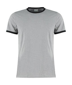 Kustom Kit Herren Fashion Fit Ringer Tee Kontrast Shirt ReLabel KK508 NEU