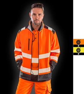 Result Safe-Guard Ripstop Safety Softshell bedruckbar Reflektionsstreifen R476X