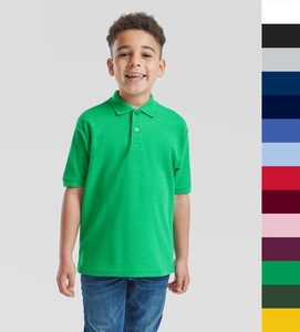 Fruit of the Loom Kinder Polo Shirt in 15 Farben 104-164 63-417-0 NEU