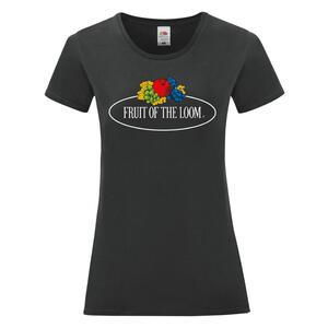 Fruit of the Loom Vintage Collection Ladies Vintage T Large Logo Print 011432A