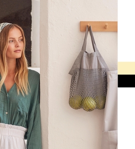 Westford Mill Organic Baumwolle Mini Mesh Grocery Einkaufstasche Fashion W151