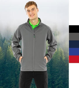 Result: Genuine Recycled Herren 2-Layer Softshell Jacke k�rperbetont R901M NEU