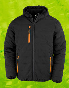 Result Genuine Recycled: Herren Black Compass Padded Winter Jacke R240X NEU