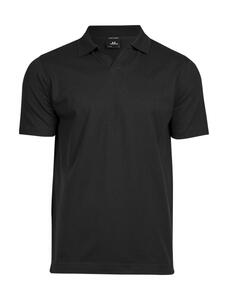 Tee Jays: Herren Luxury Stretch V-Neck Poloshirt organisch ohne Kn�pfe 1404 NEU