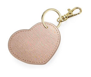 Bagbase: Schl�sselanh�nger Boutique Heart Key Clip Lederoptik bedruckbar BG746