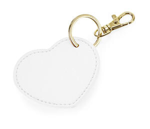 Bagbase: Schl�sselanh�nger Boutique Heart Key Clip Lederoptik bedruckbar BG746