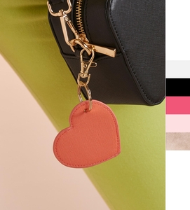 Bagbase: Schlüsselanhänger Boutique Heart Key Clip Lederoptik bedruckbar BG746