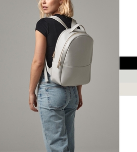 Bagbase Boutique Rucksack edle Lederoptik Saffiano 10L bedruckbar Backpack BG768