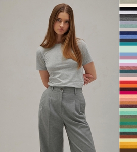 3er Pack Unisex Heather CVC Short Sleeve Tee