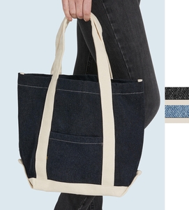 5er Pack Canvas Denim Shopper