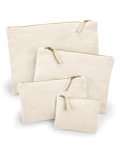 4er Pack Canvas Accessory Pouch