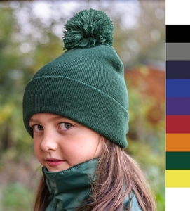 10er Pack Junior Pom Pom Beanie