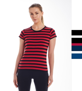 Mantis Damen T-Shirt Baumwolle Single Jersey glatt S bis XL Stripy T M110S