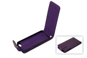 Handy Tasche (Flip) fr Handy Apple iPhone 5 / 5s Violett