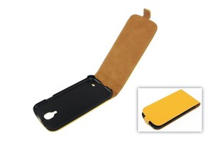 Tasche (Flip Slim) Samsung I9500 Galaxy S4 gelb