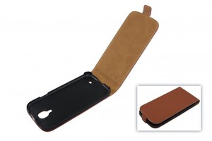 Tasche (Flip Slim) Samsung I9500 Galaxy S4 braun