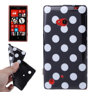 Schutzh�lle TPU Case f�r Handy Nokia Lumia 720 Schwarz / Wei�