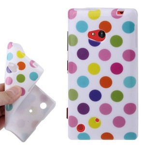 Schutzh�lle TPU Case f�r Handy Nokia Lumia 720 Wei� / Bunt