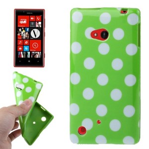 Schutzh�lle TPU Case f�r Handy Nokia Lumia 720 Gr�n / Wei�