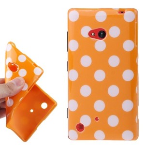 Schutzh�lle TPU Case f�r Handy Nokia Lumia 720 Orange / Wei�